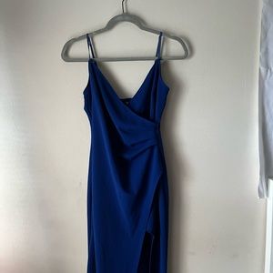 Royal blue cocktail dress